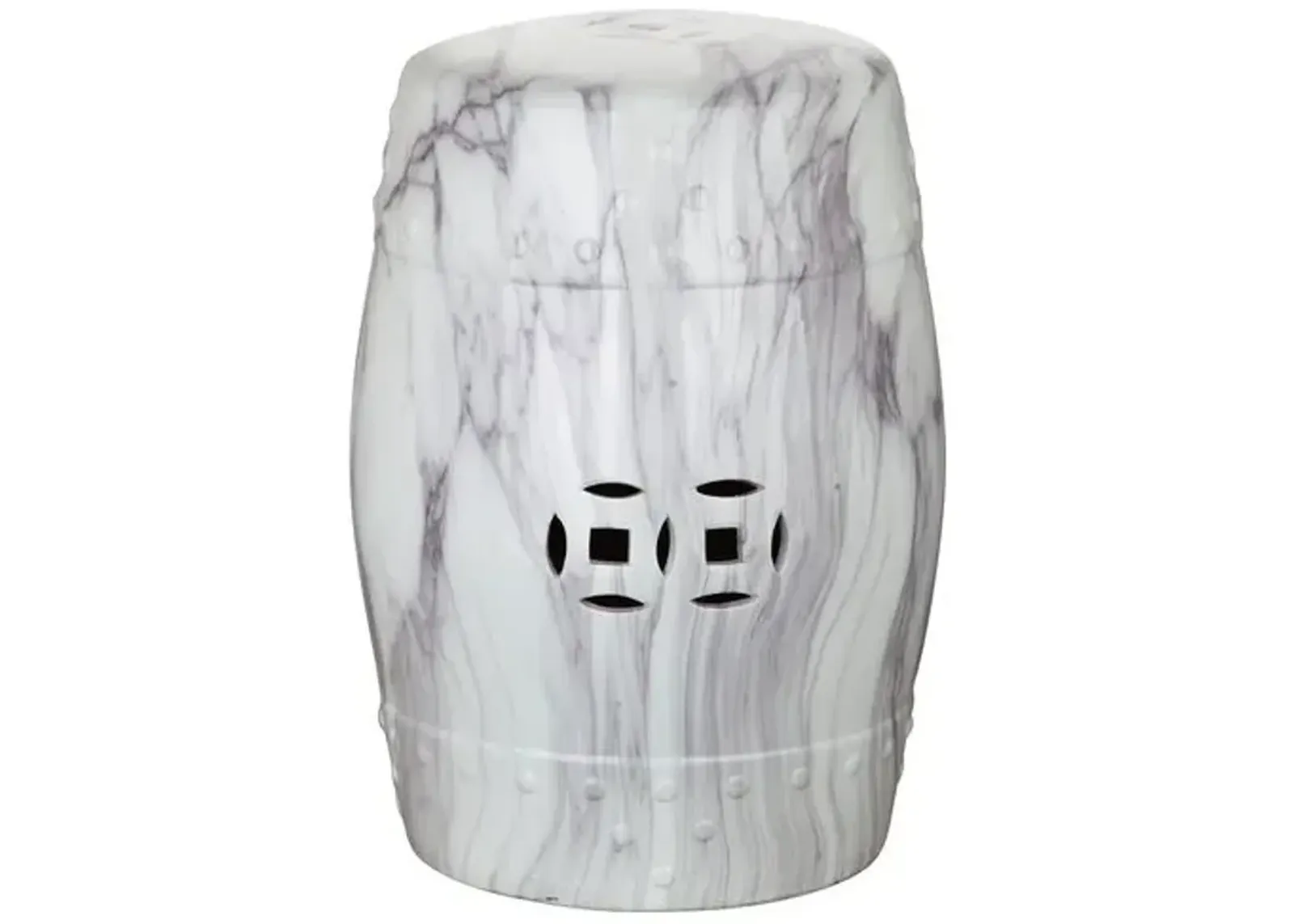 Naimh Garden Stool - Marbled