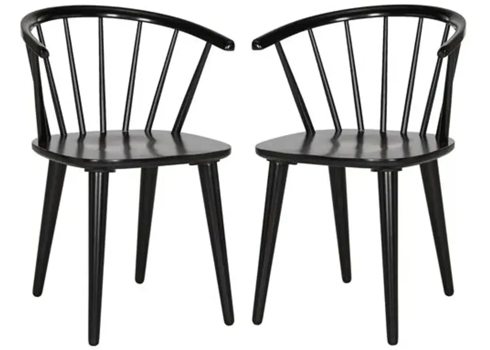 Set of 2 Kathryn Side Chairs - Black