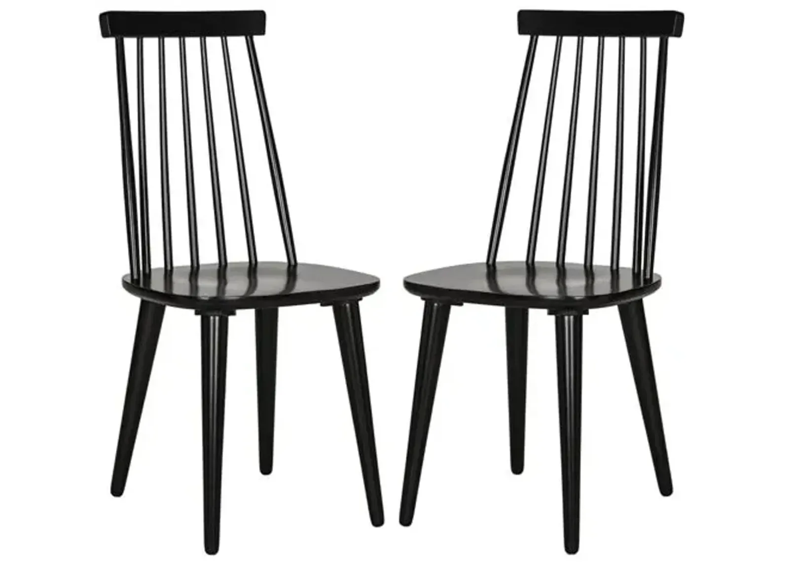 Set of 2 Flynn Side Chairs - Black