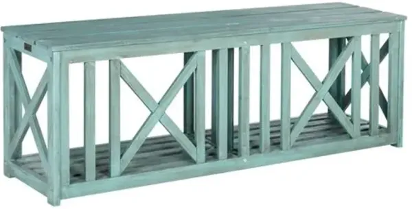 Brewer Outdoor Bench - Blue