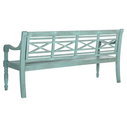 Karoo Outdoor Bench - Aqua - Blue