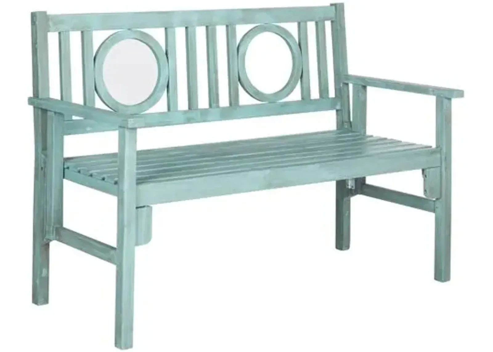 Piedmont Outdoor Bench - Aqua - Blue