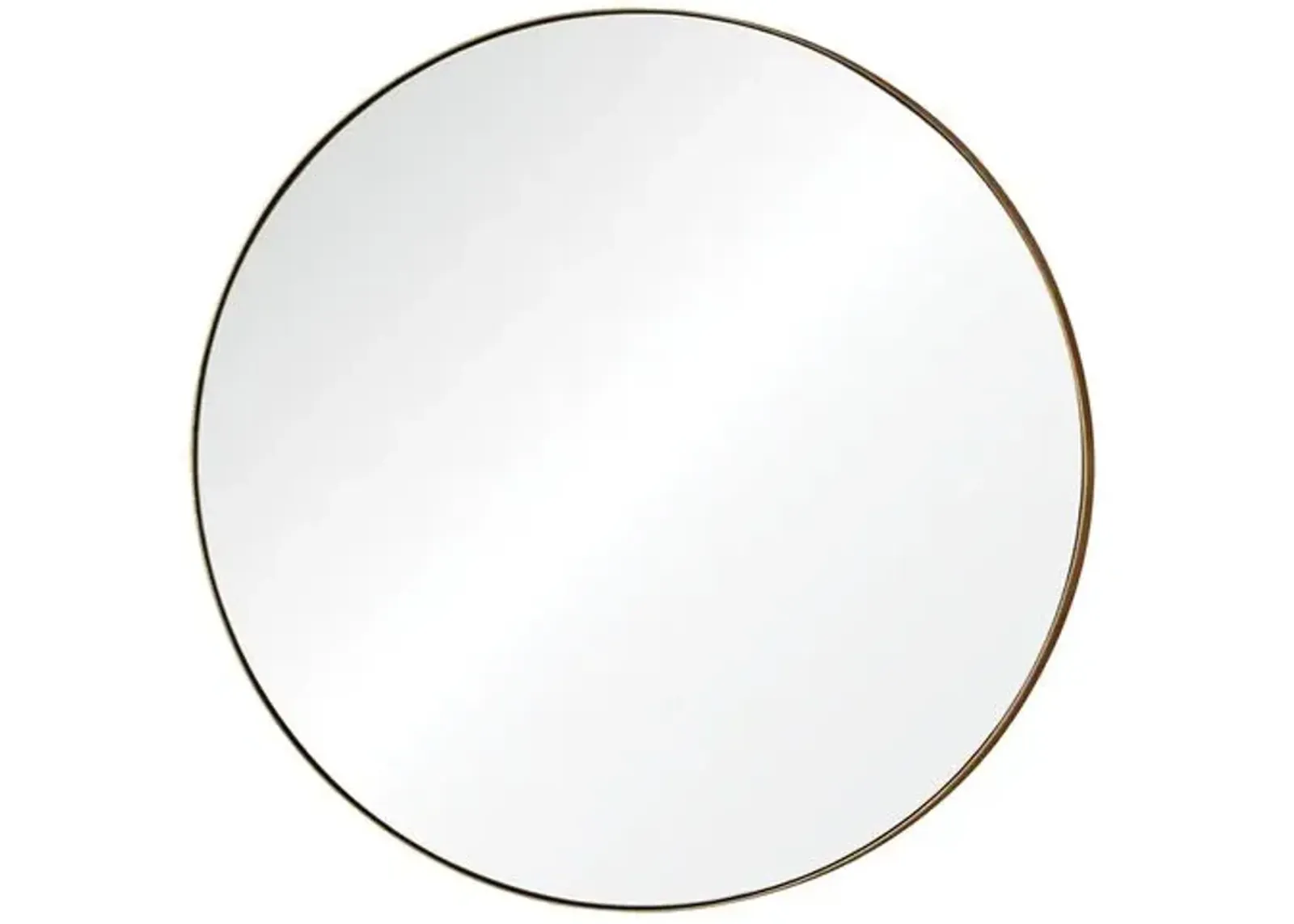 Onyx 30" Round Wall Mirror - Gold Leaf