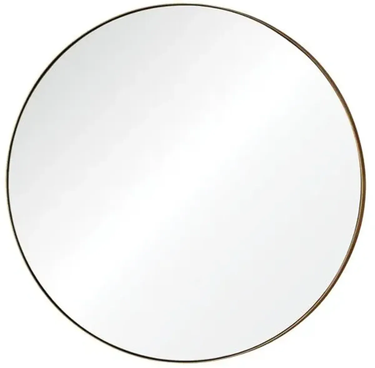 Onyx 30" Round Wall Mirror - Gold Leaf