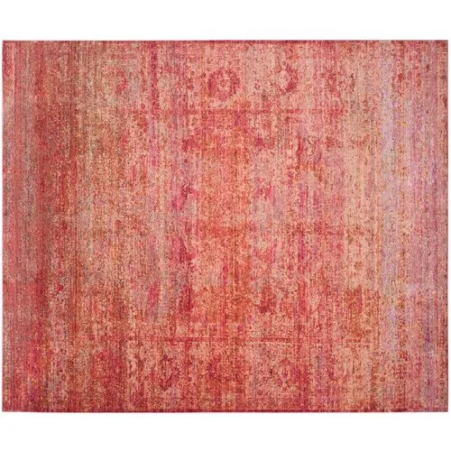 Nancy Overdyed Rug - Red/Gold - Red