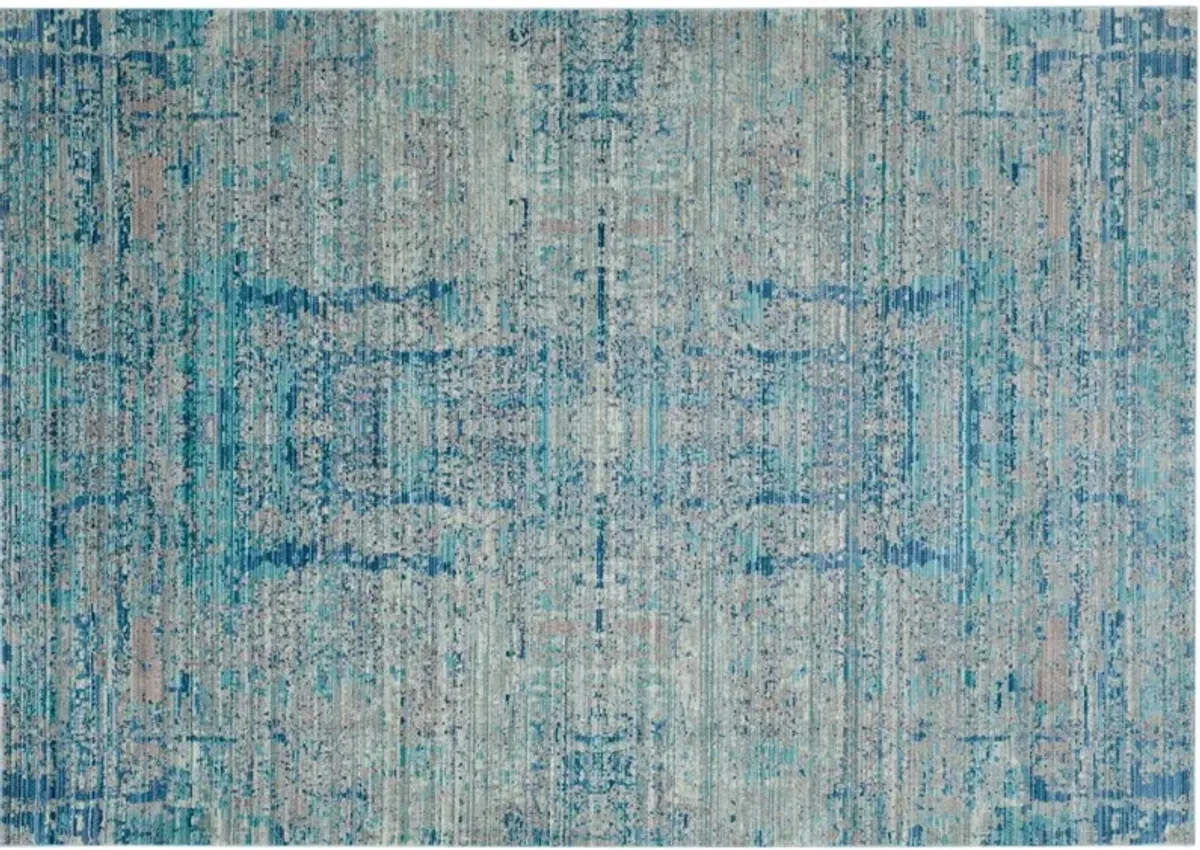 Xanti Rug, Light Blue/Multi