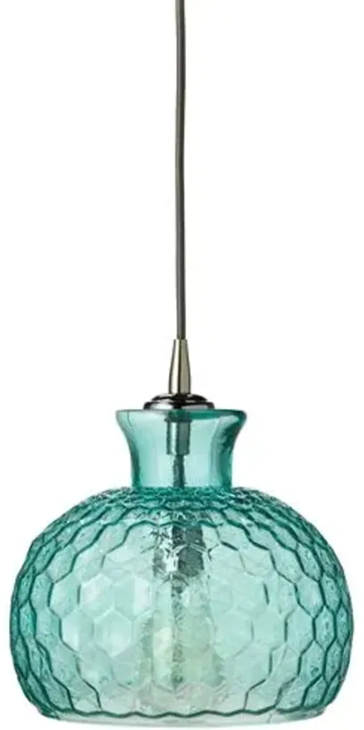 Clark 1-Light Pendant - Aqua - Jamie Young Co. - Blue