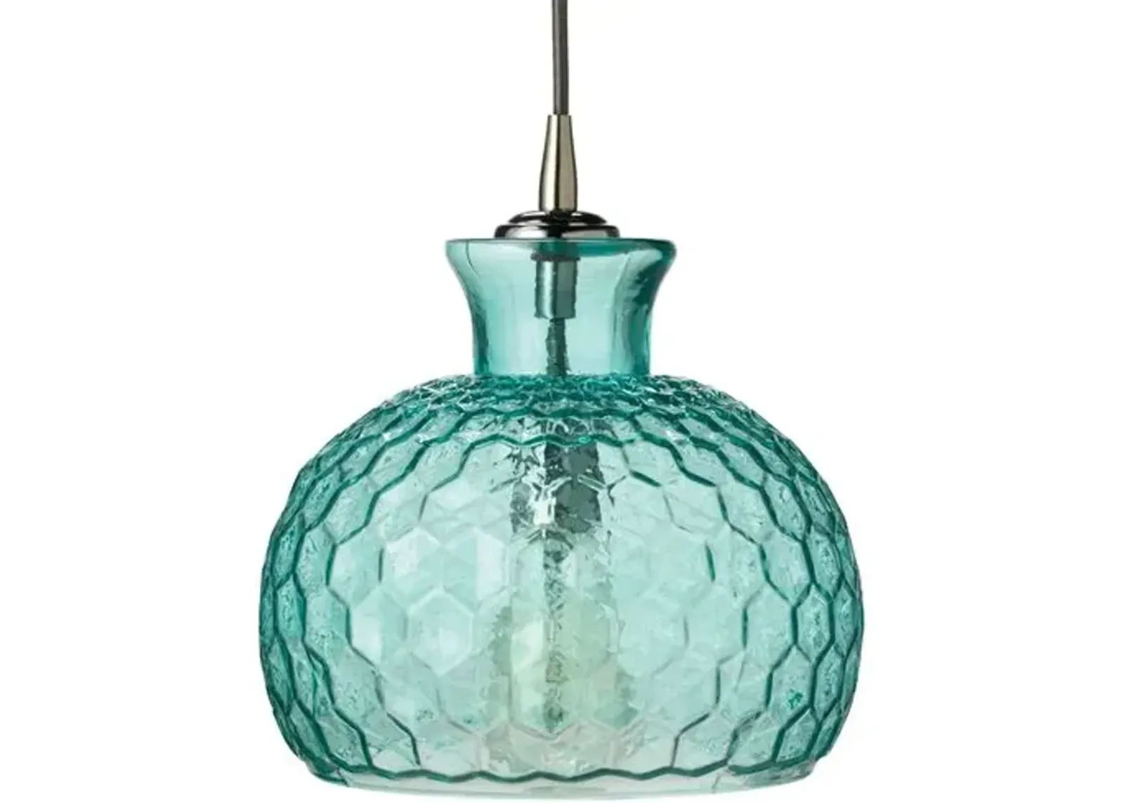 Clark 1-Light Pendant - Aqua - Jamie Young Co. - Blue