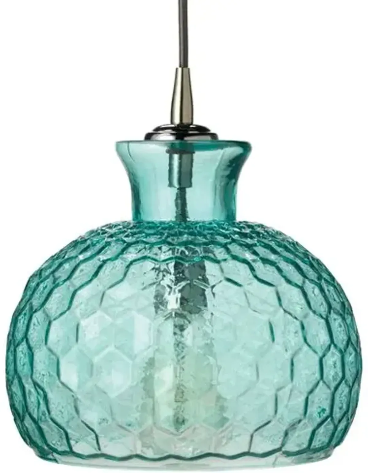 Clark 1-Light Pendant - Aqua - Jamie Young Co. - Blue