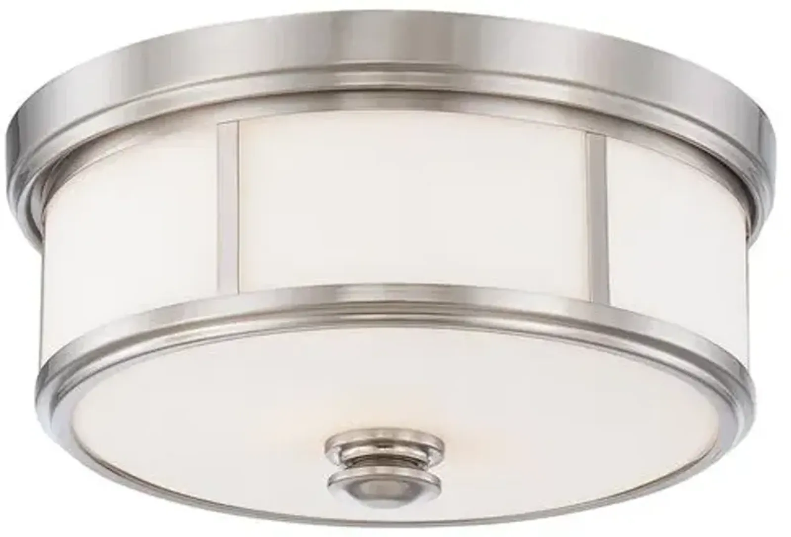 Harbour 2-Light Flush Mount - Nickel - Silver