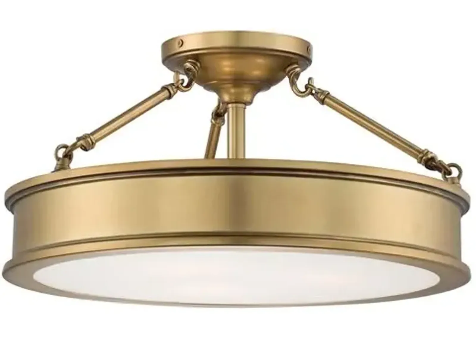 Daria 3-Light Semi-Flush Mount - Gold