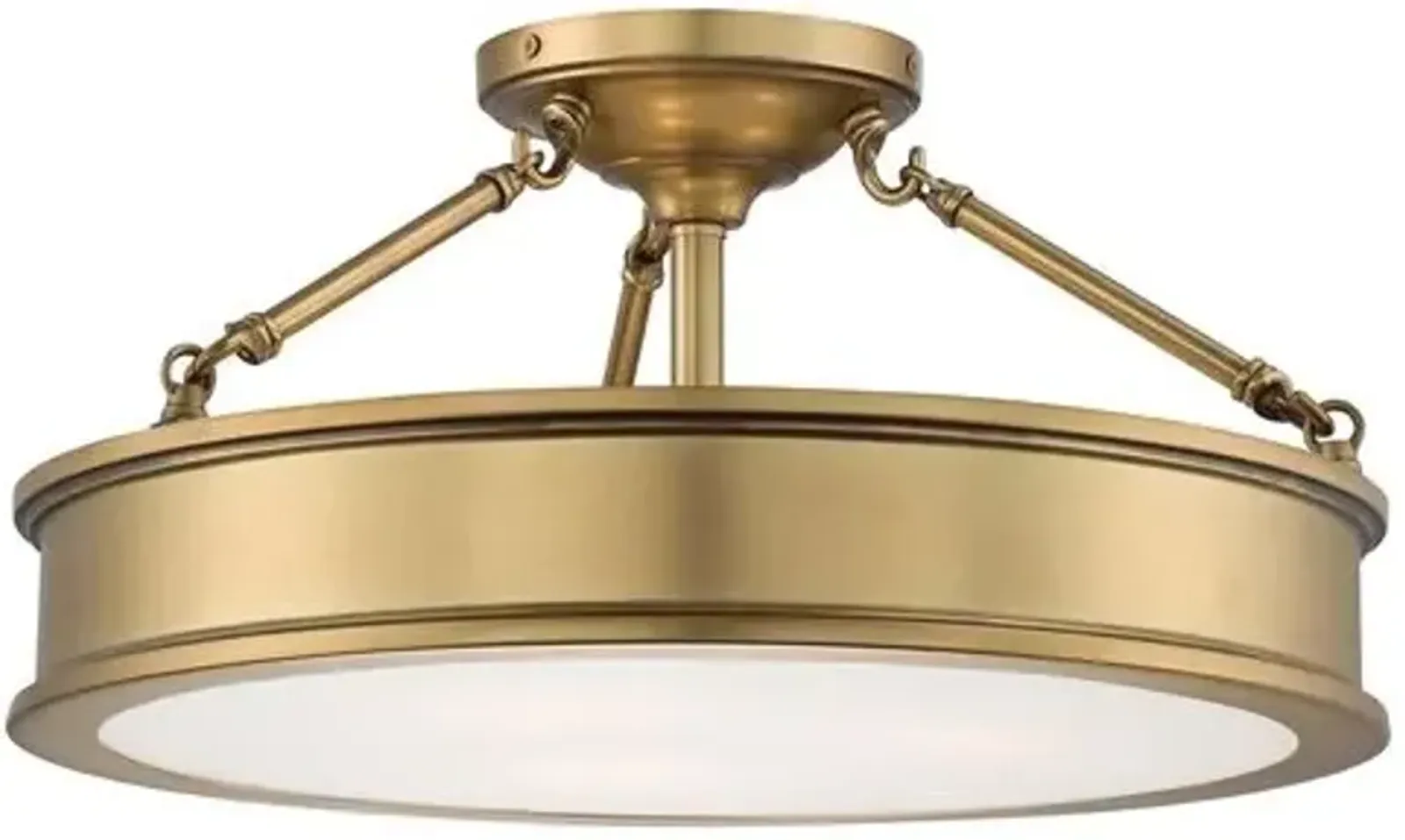 Daria 3-Light Semi-Flush Mount - Gold