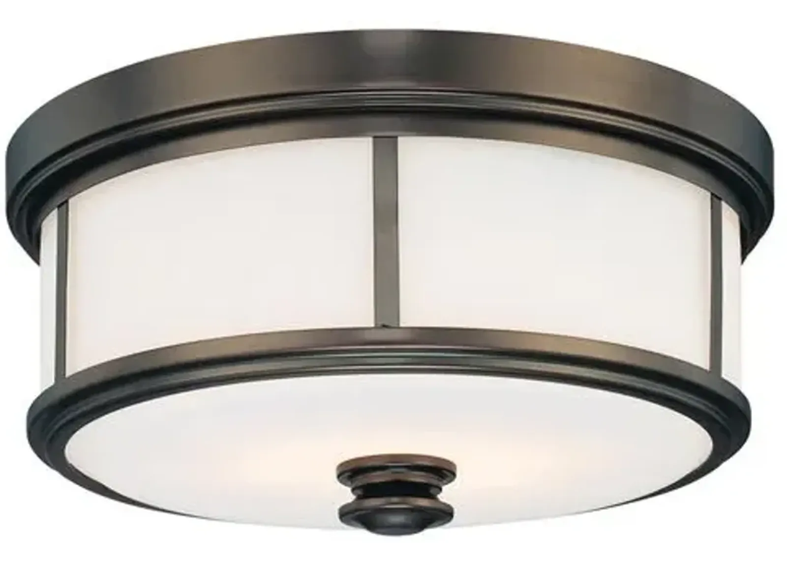 Harbour 2-Light Flush Mount - Bronze - Black