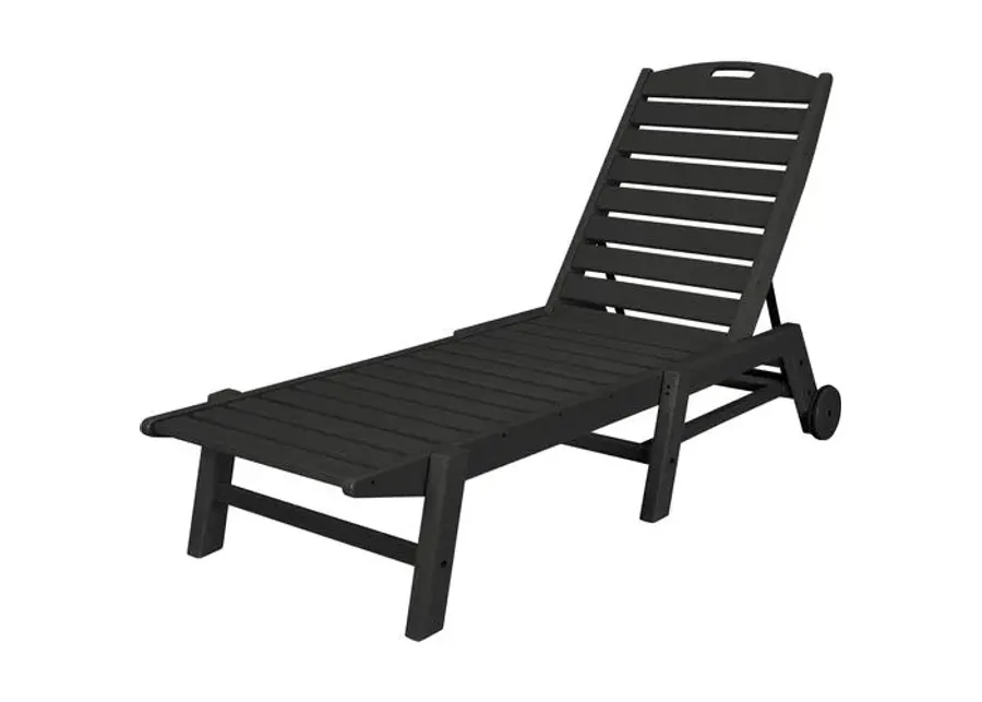 Goodwin Outdoor Chaise - Black - Comfortable, Sturdy, Stylish, Eco-Friendly, Eco-Friendly