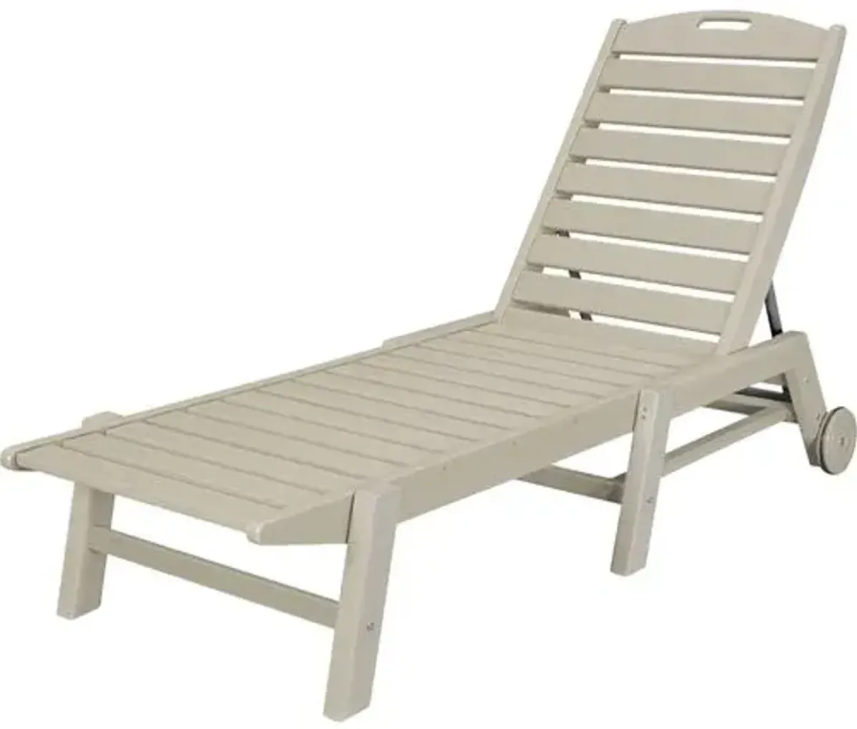 Goodwin Outdoor Chaise - Sand - Beige - Comfortable, Sturdy, Stylish, Eco-Friendly, Eco-Friendly