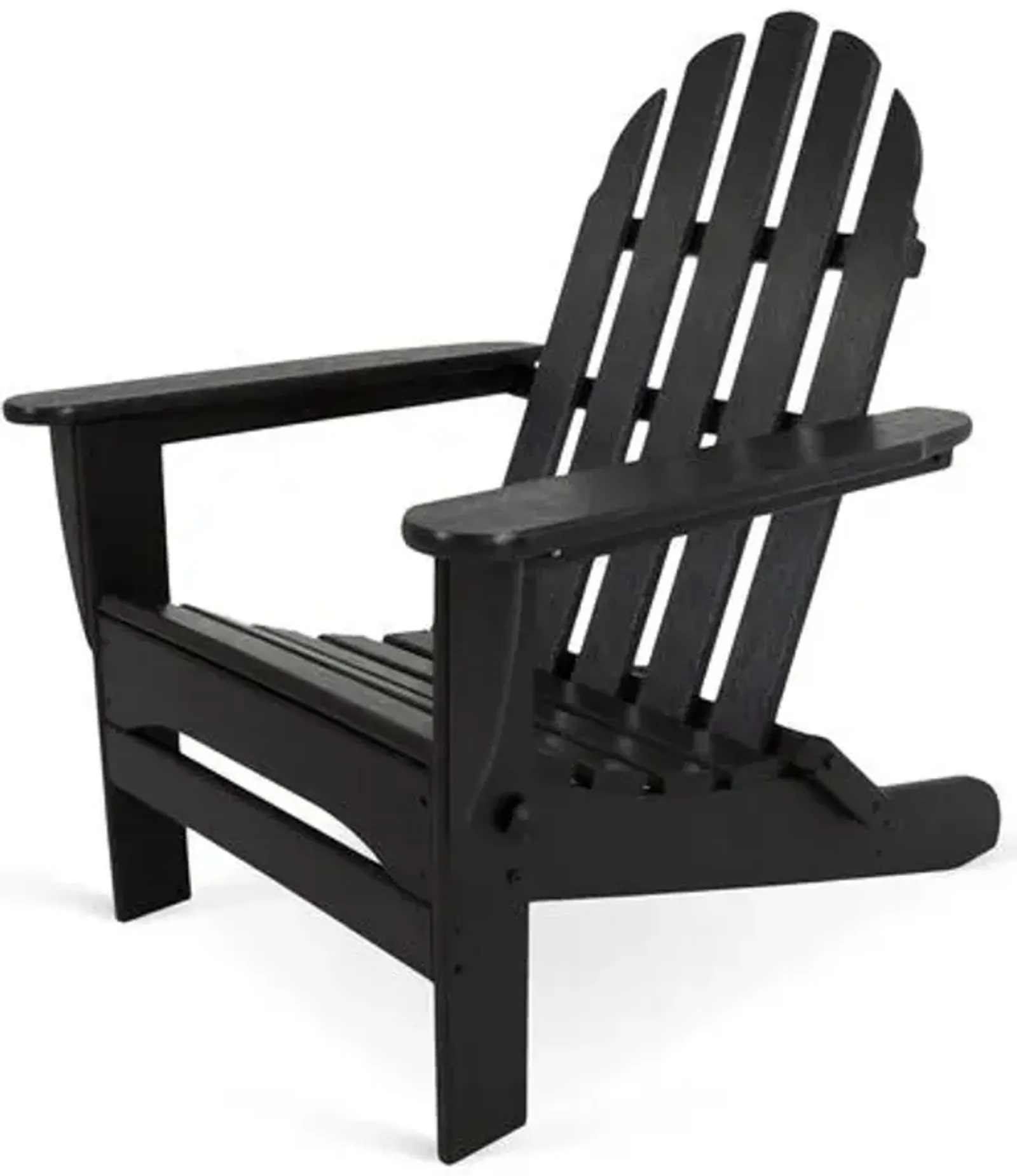 Classic Folding Outdoor Adirondack Chair - Black