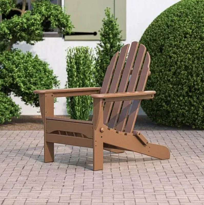 Ruth Outdoor Adirondack Chair - Teak - Brown