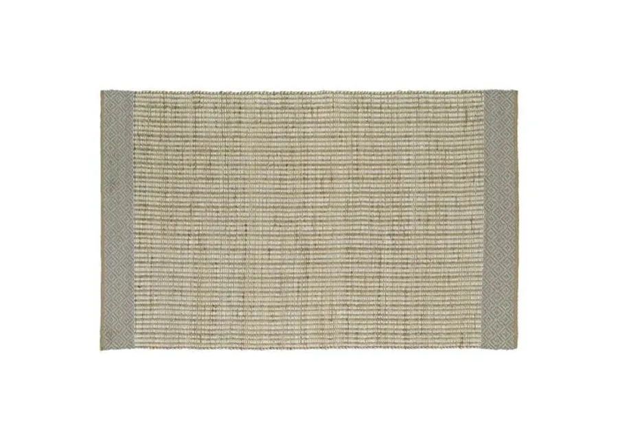 Woven Tribal Jute-Blend Rug - Ivory - Ivory