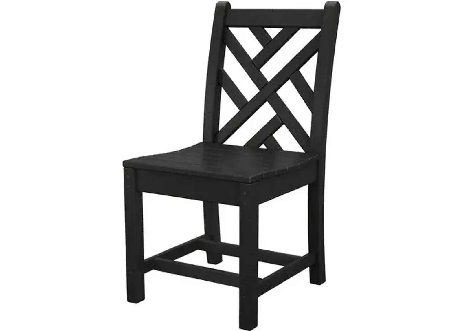 Chippendale Outdoor Dining Side Chair - Black