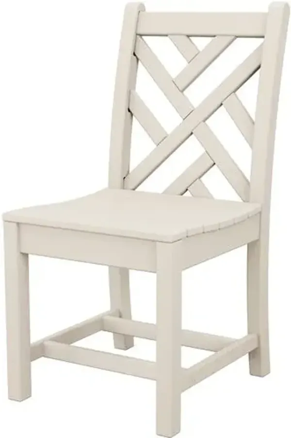 Chippendale Outdoor Dining Side Chair - Sand - Beige