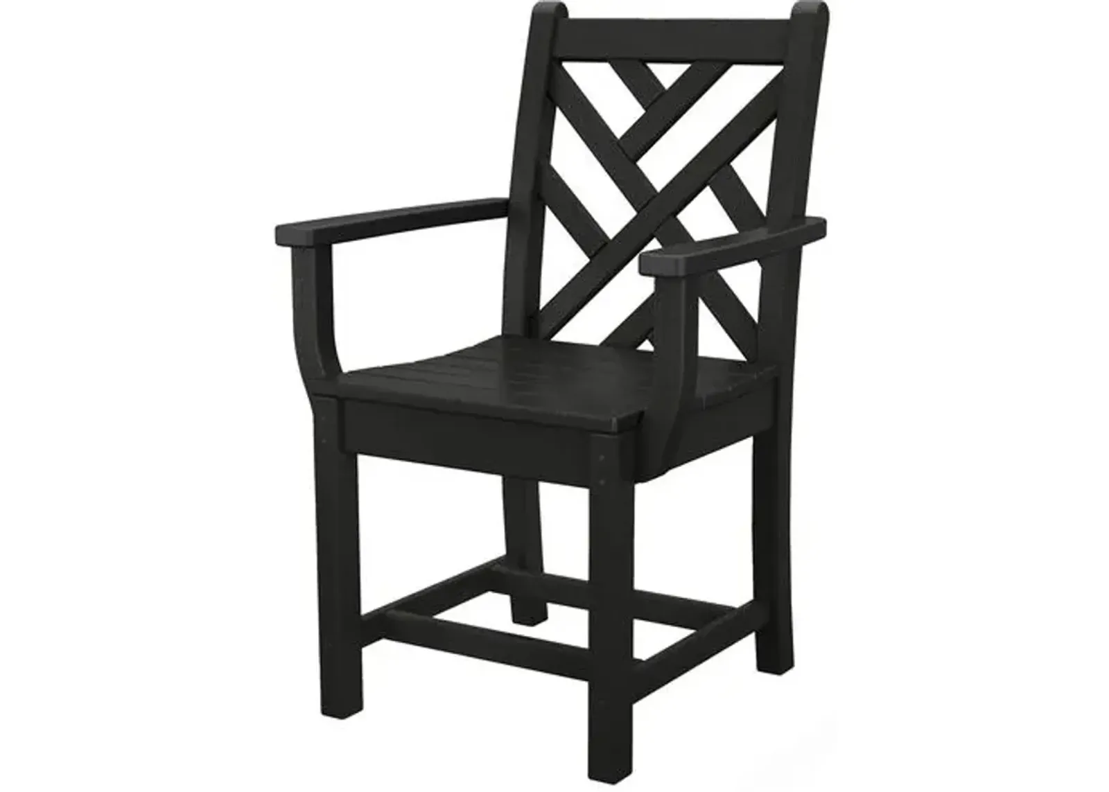 Chippendale Outdoor Dining Armchair - Black