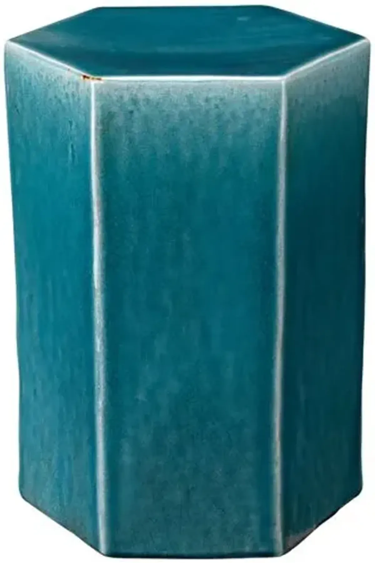 Large Porto Outdoor Side Table - Blue - Jamie Young Co.