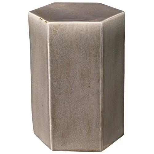 Large Porto Outdoor Side Table - Gray - Jamie Young Co.