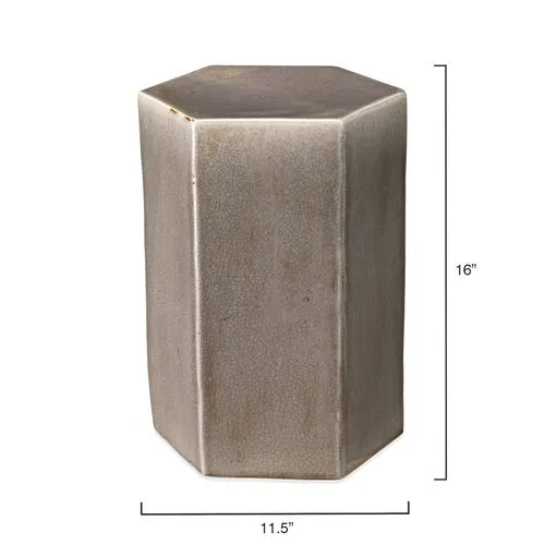 Small Porto Outdoor Side Table - Gray - Jamie Young Co.