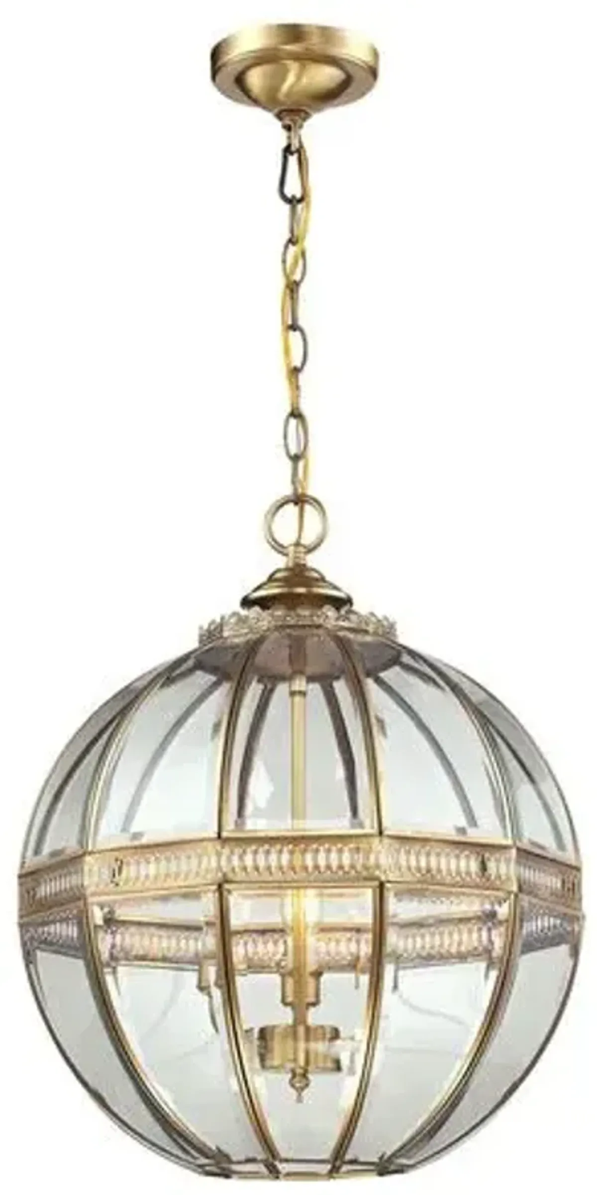 Thea 3-Light Globe Pendant - Brass - Gold