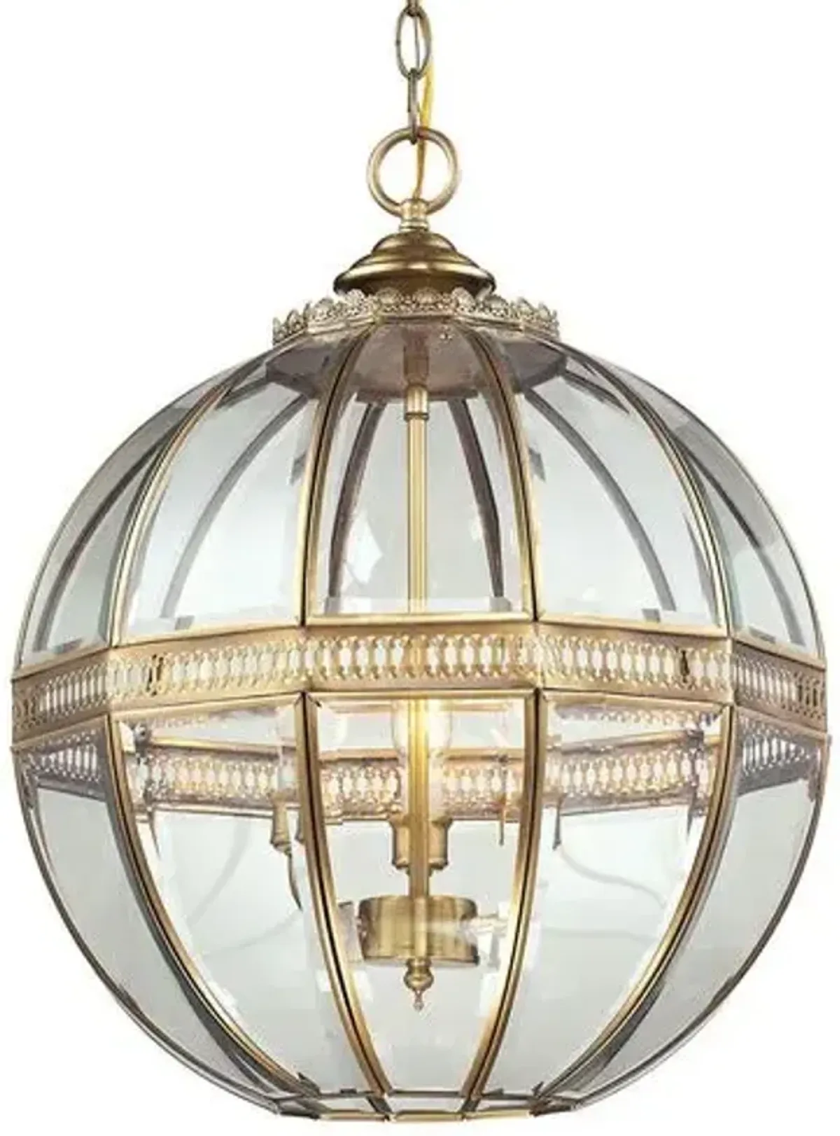 Thea 3-Light Globe Pendant - Brass - Gold