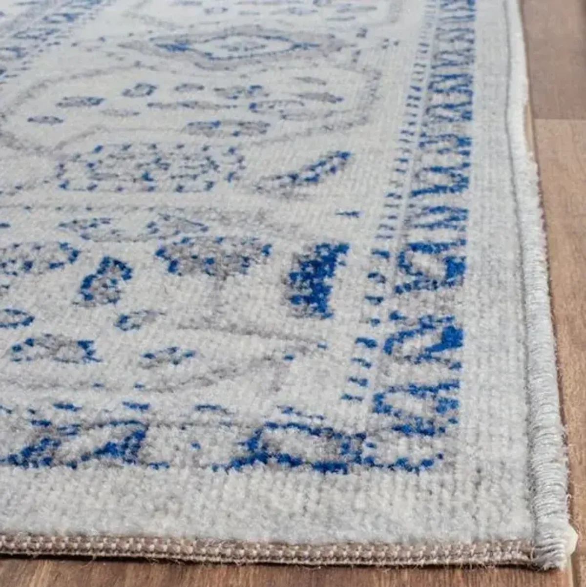 Cortez Jute-Blend Rug - Silver/Blue - Blue