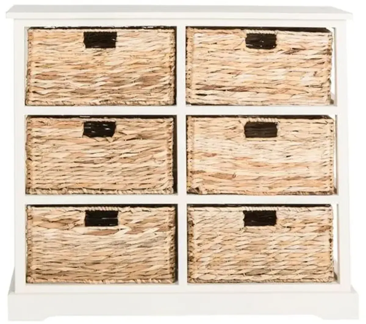 Willow 6-Basket Storage Unit - Off-White