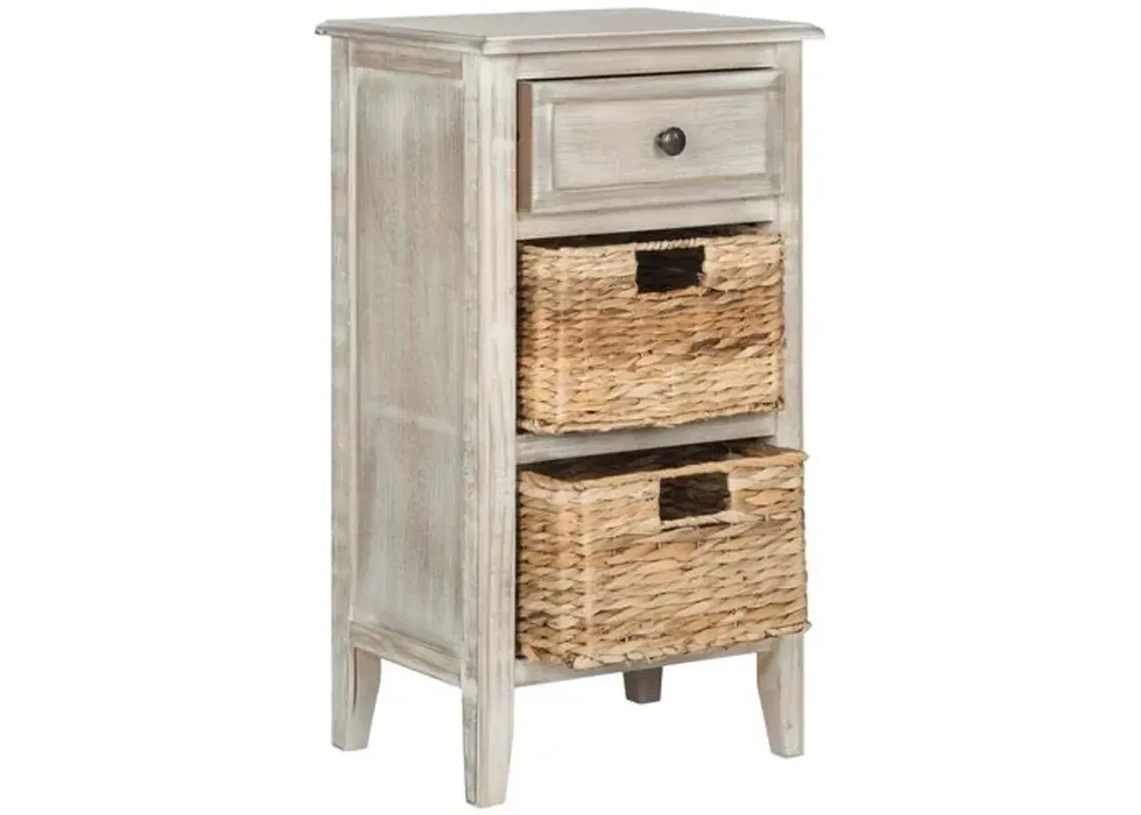 Everly Nightstand - Antiqued White