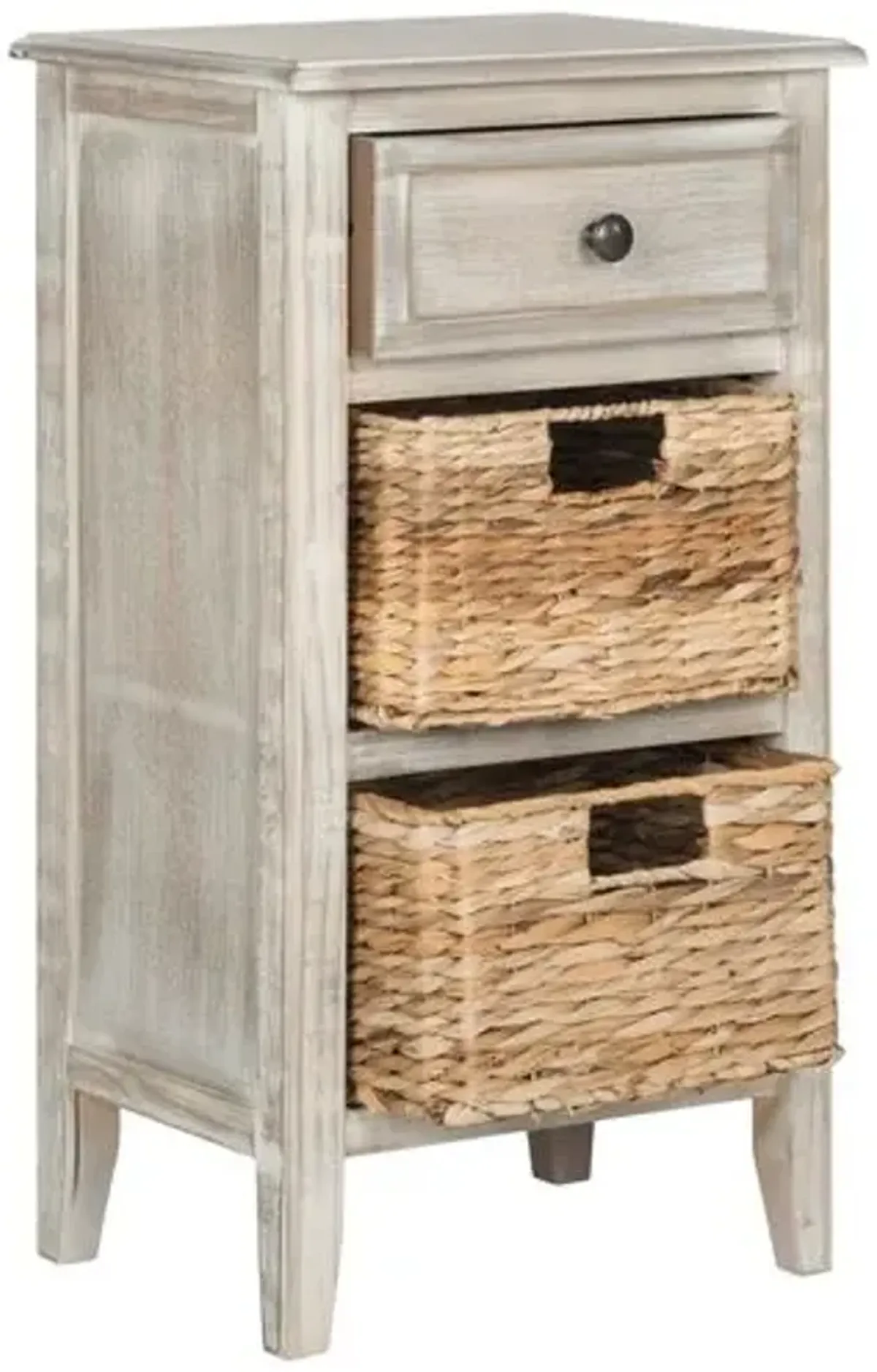 Everly Nightstand - Antiqued White