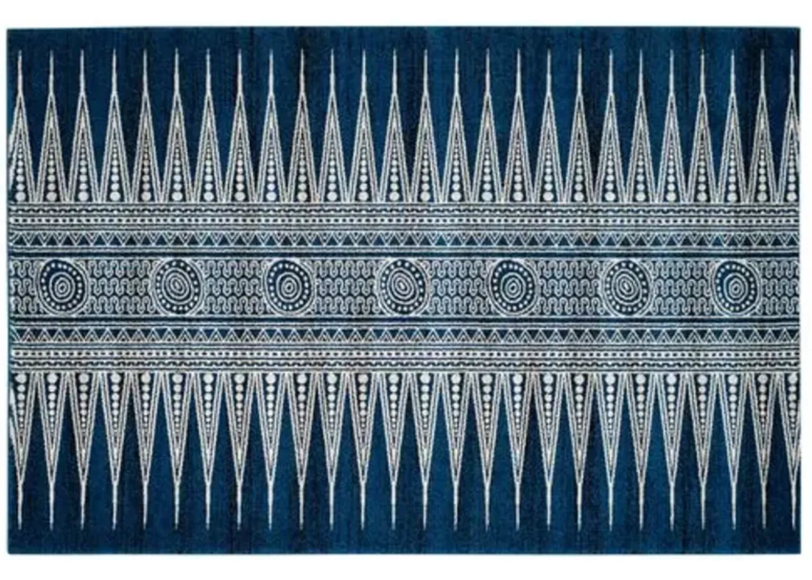 Genoa Rug - Royal/Ivory - Blue - Blue