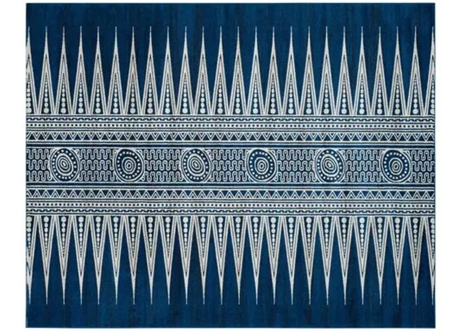 Genoa Rug - Royal/Ivory - Blue - Blue