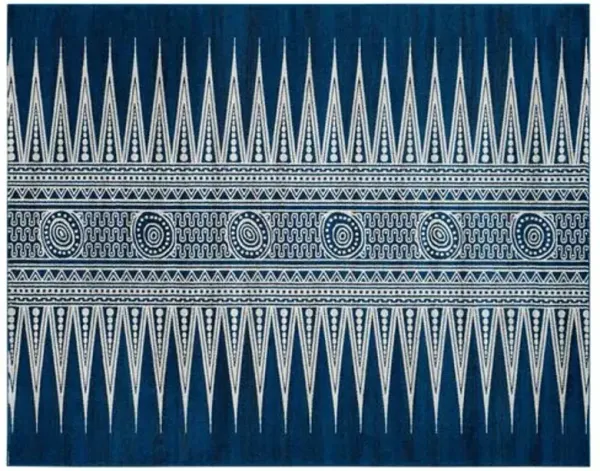 Genoa Rug - Royal/Ivory - Blue - Blue