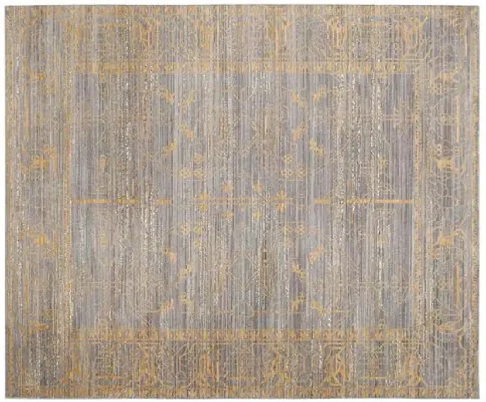 Alzbe Rug - Gray/Gold - Gold