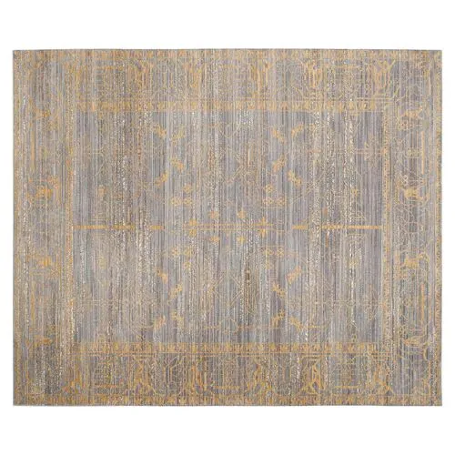 Alzbe Rug - Gray/Gold - Gold