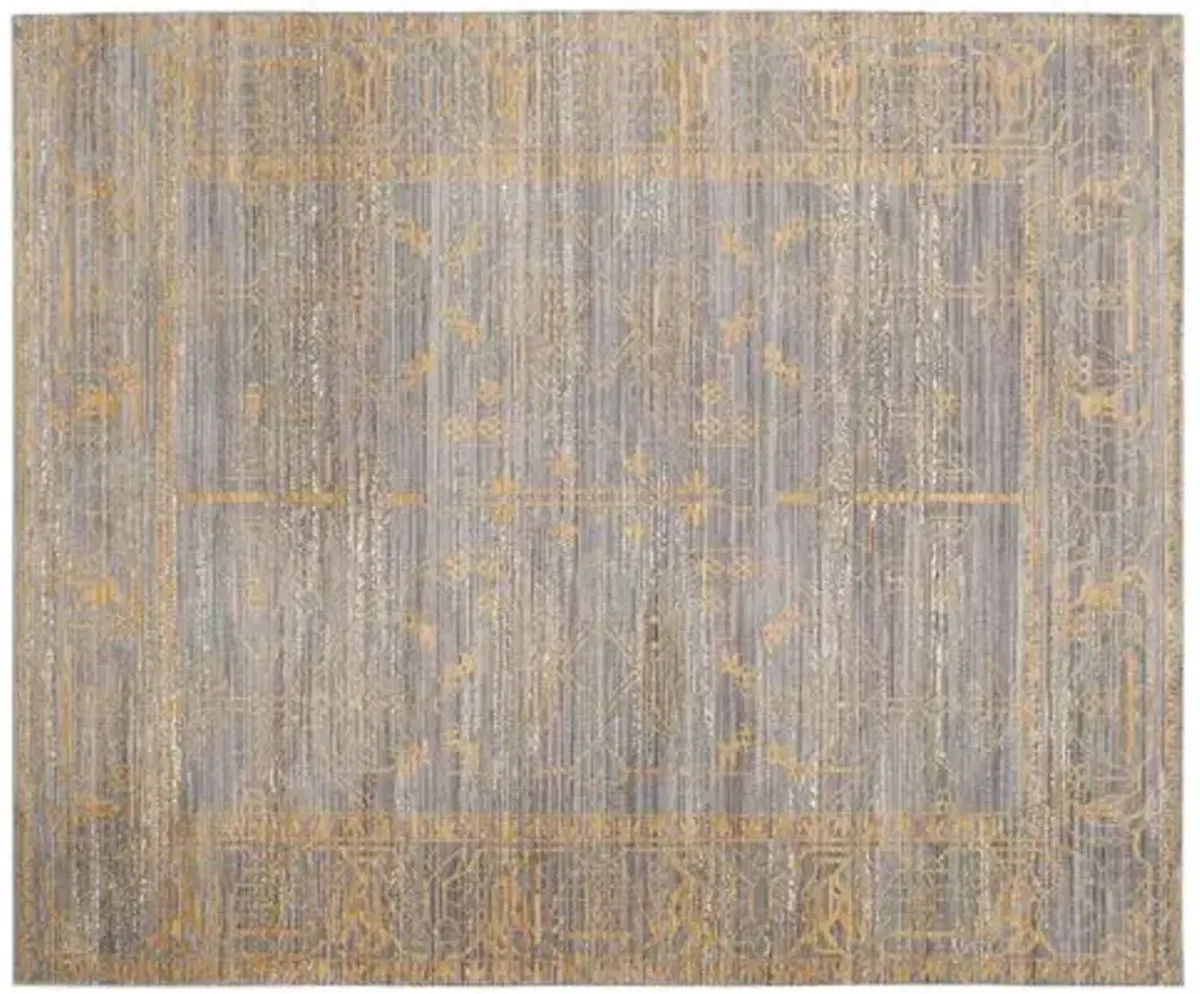 Alzbe Rug - Gray/Gold - Gold