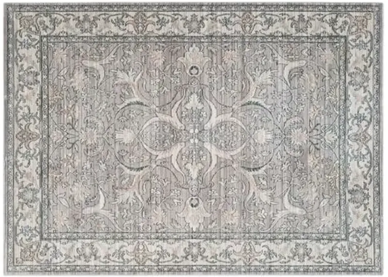 Amal Rug - Mauve/Cream - Gray - Gray