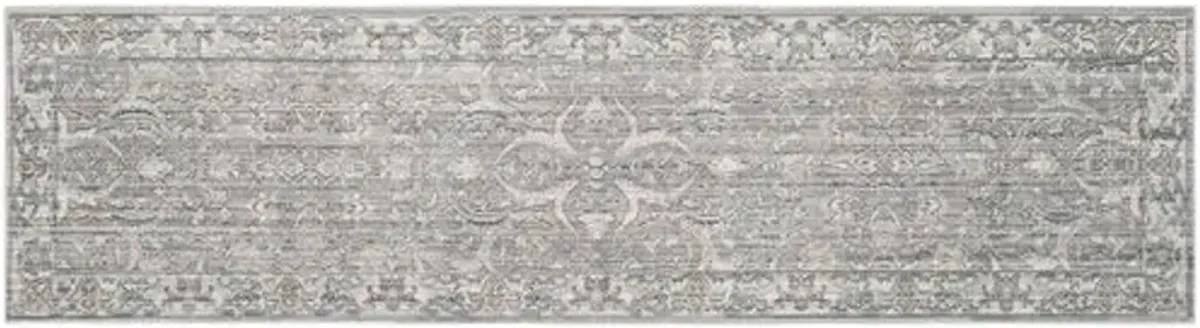 Amal Rug - Mauve/Cream - Gray - Gray