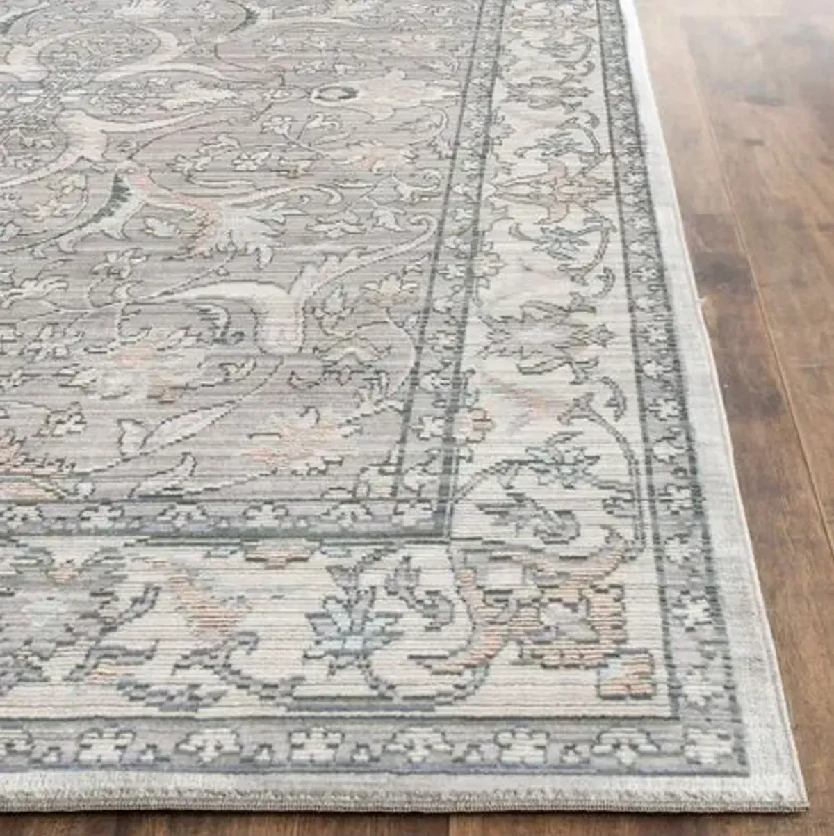 Amal Rug - Mauve/Cream - Gray - Gray