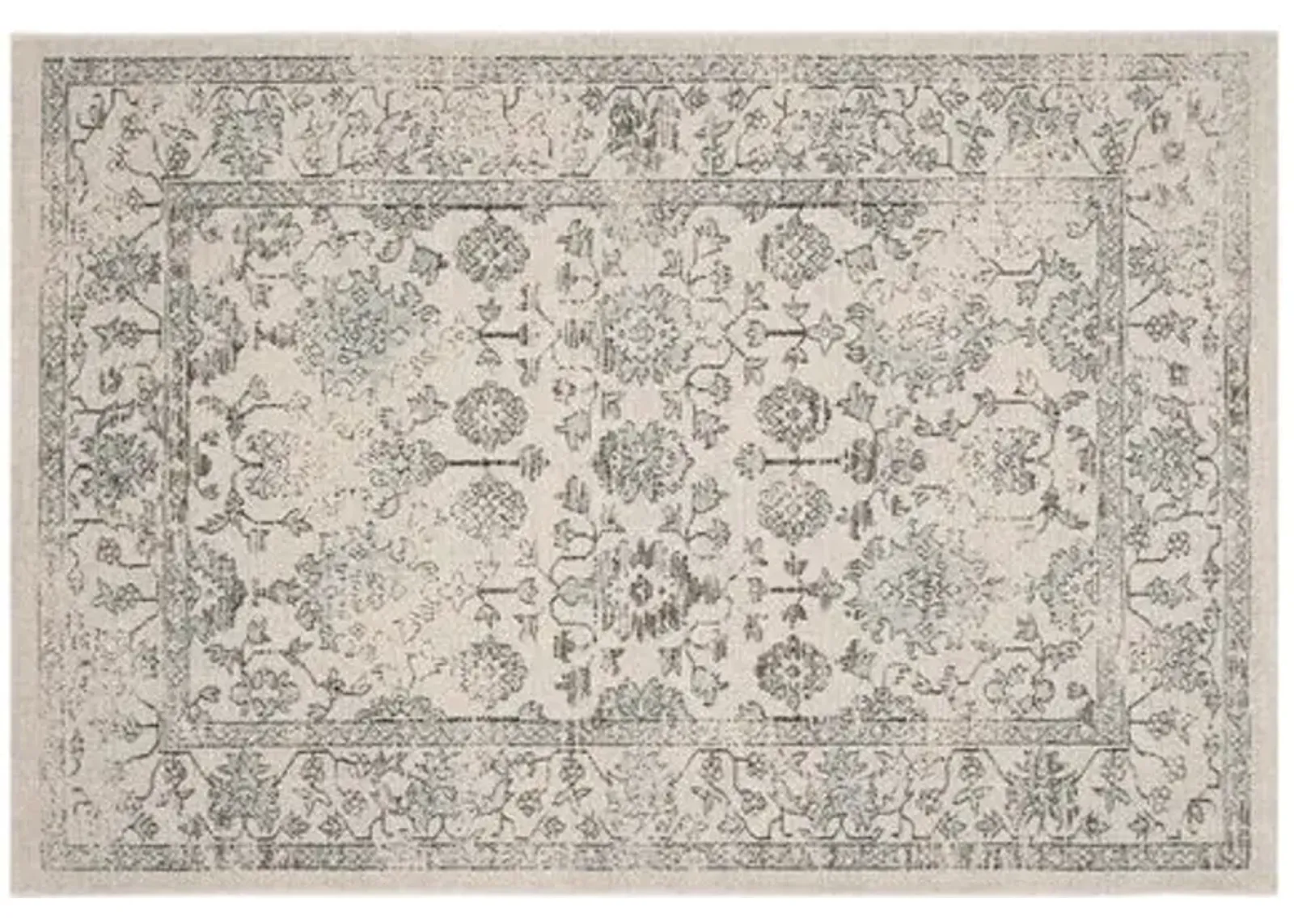 Isabau Rug - Beige/Blue - Beige