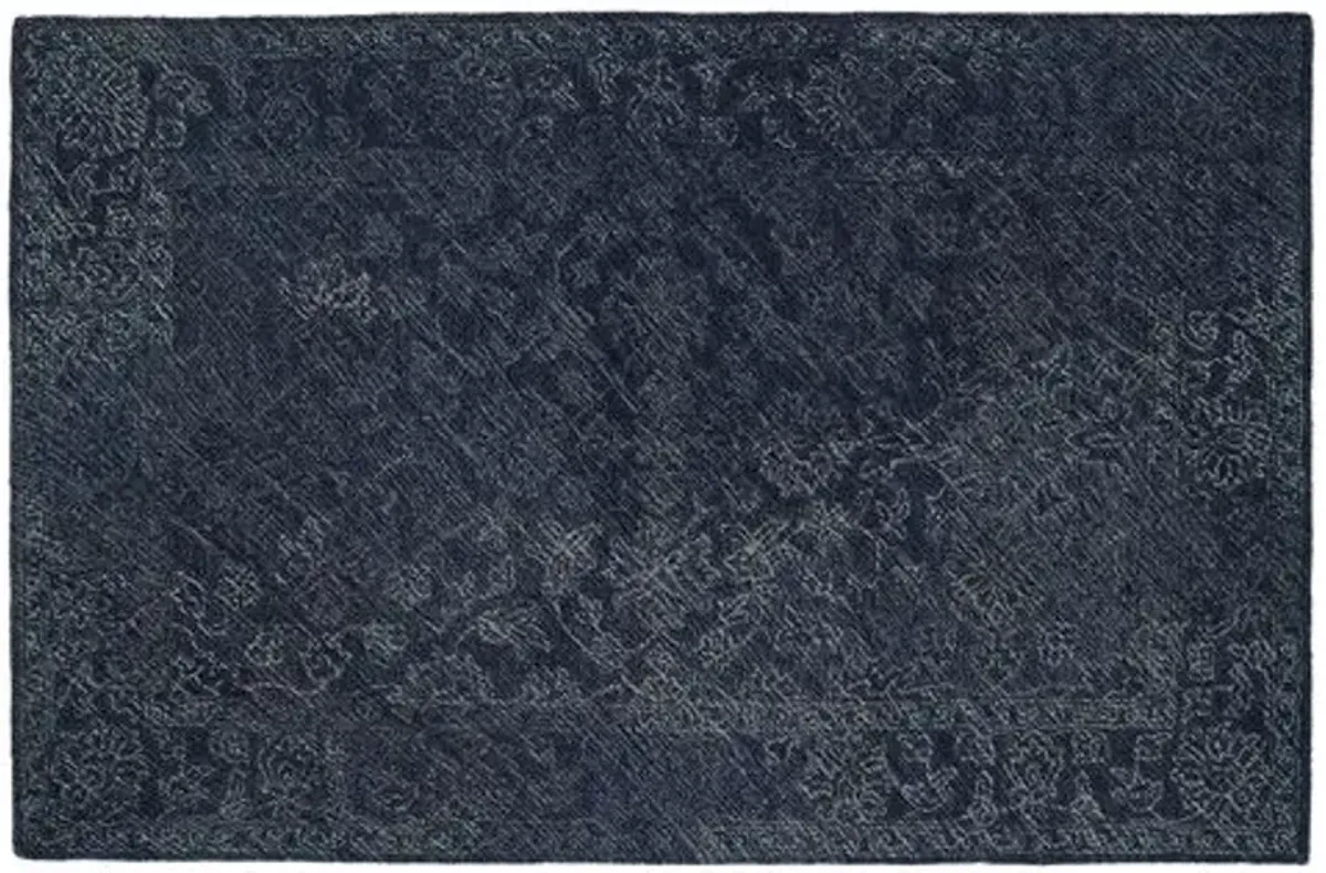 Diminuendo Wool Rug - Denim Blue - Blue