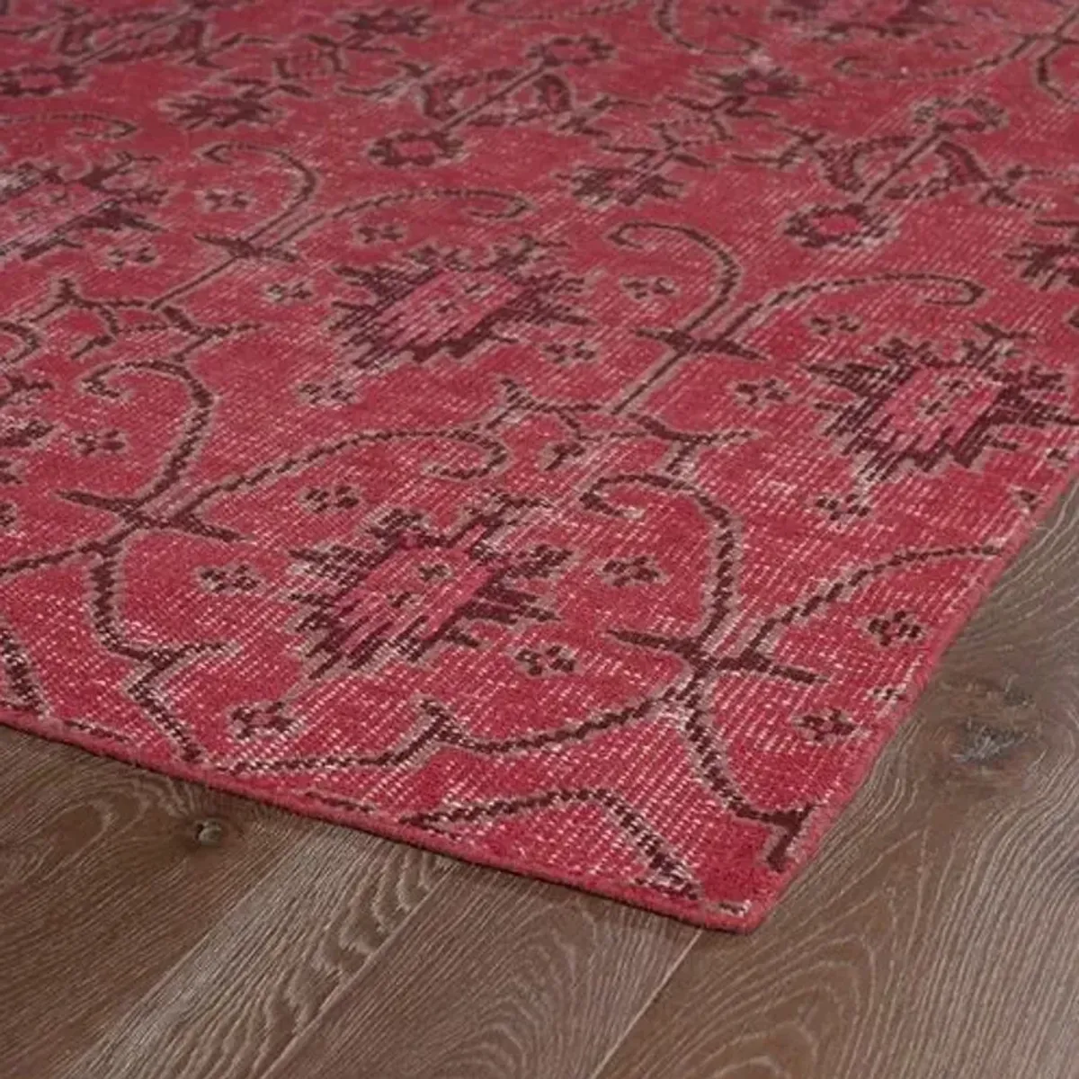 Talia Rug - Raspberry - Red - Red