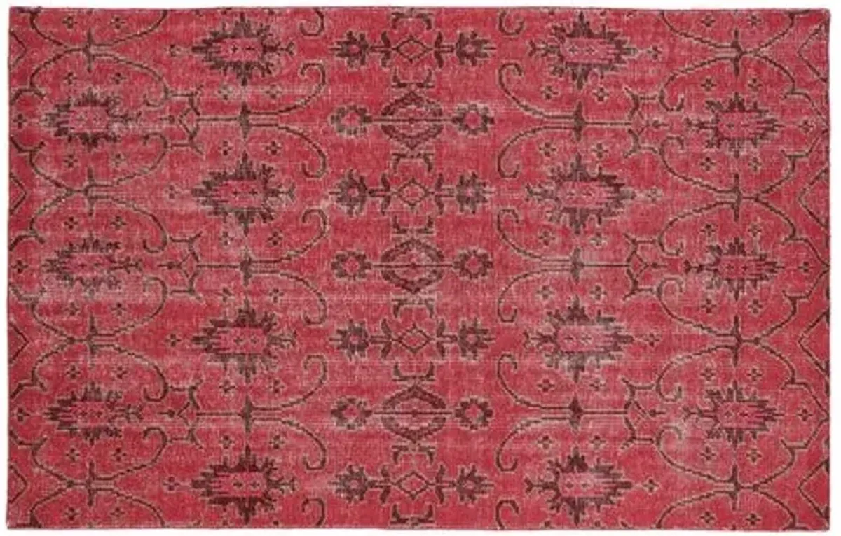 Talia Rug - Raspberry - Red - Red