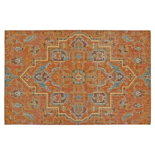 Halima Rug - Paprika - Orange - Orange