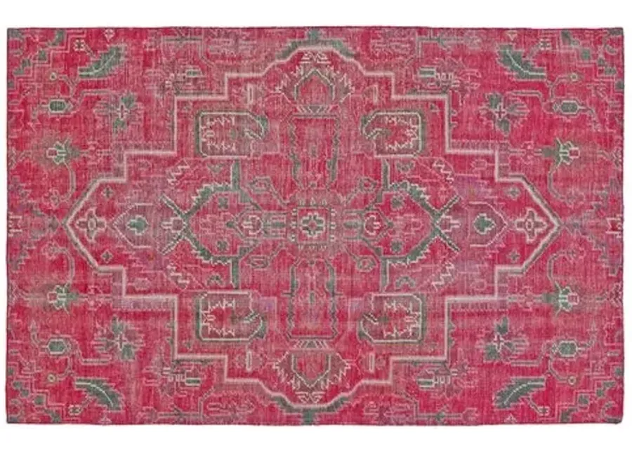 Medina Rug - Pink - Red - Red