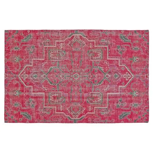 Medina Rug - Pink - Red - Red